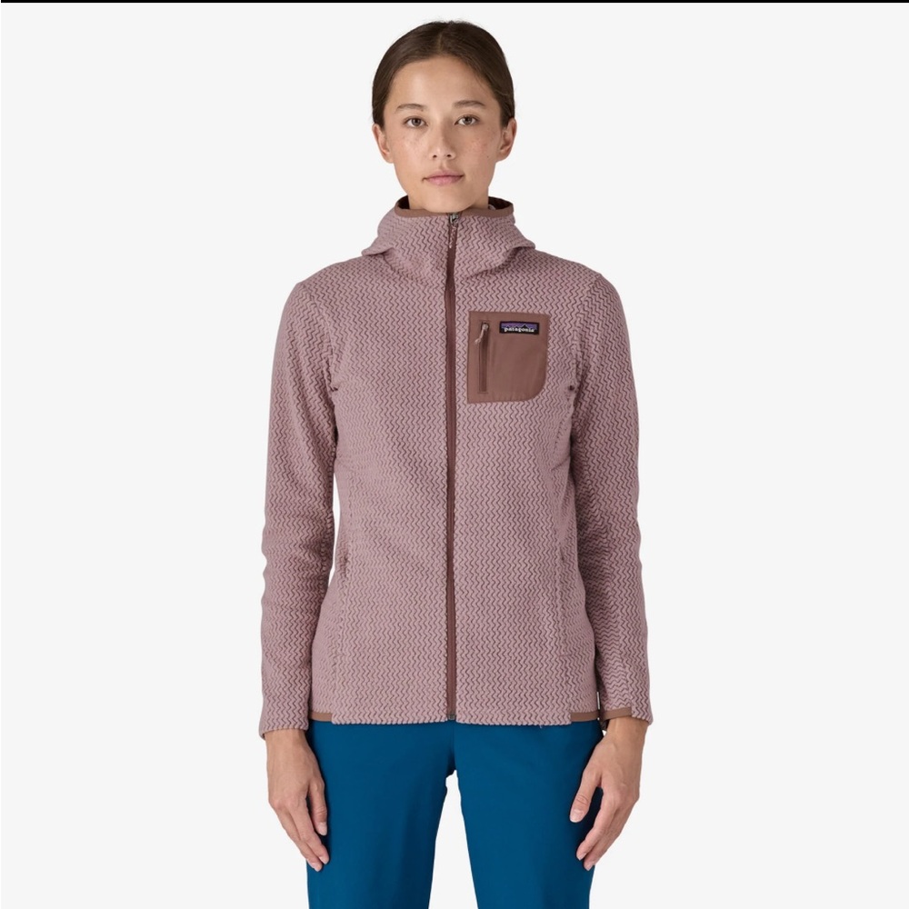 Patagonia Women's R1 Air Full-Zip Hoody S Storm Mauve